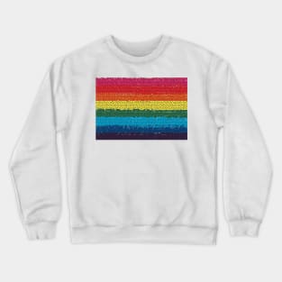 LGBTQIA+ Pride Flag in a Mosaic Design Crewneck Sweatshirt